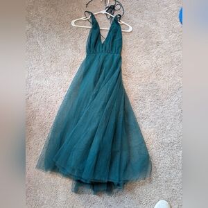Lulu's Teal Evening Dress